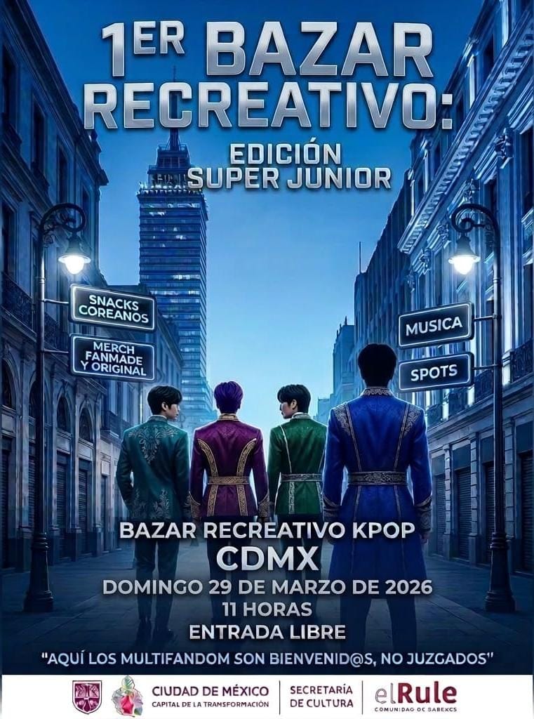 CDMX se prepara para el 1ER BAZAR RECREATIVO K-POP: Edición Super Junior